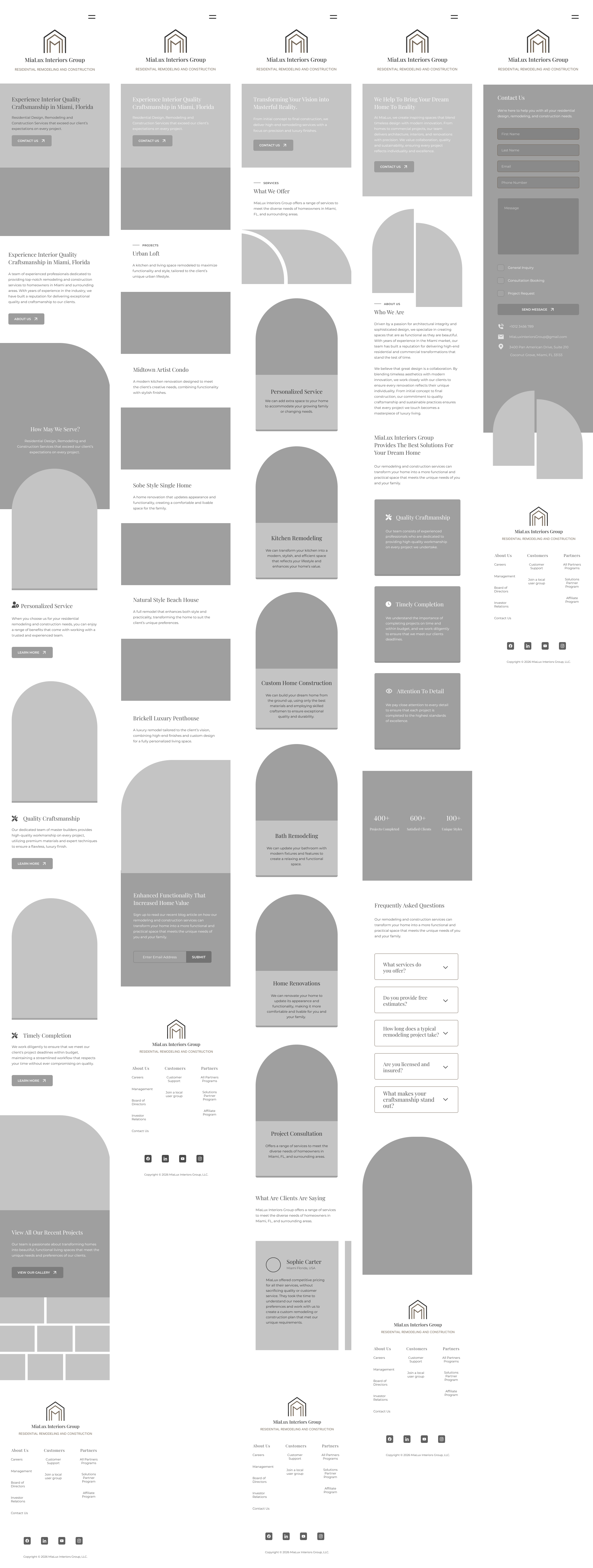 Mobile Wireframes