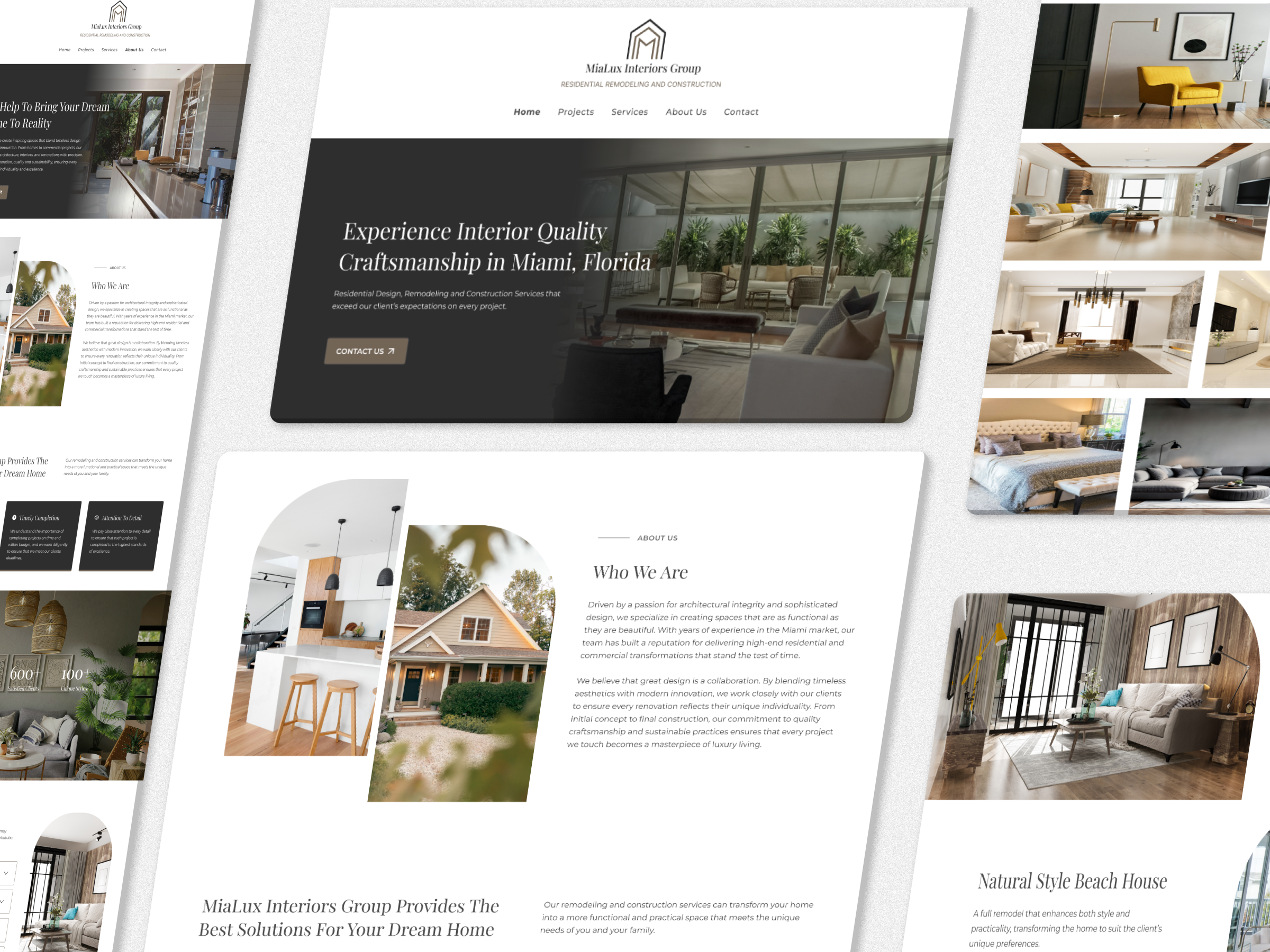 MiaLux Interiors Group Mockup